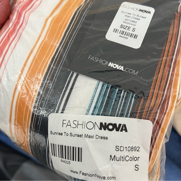 Multi Stripe Maxi Dress - Picture 7 of 8